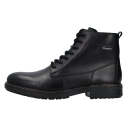Ghete barbati, Rieker, 33143-00-Negru, casual, piele naturala, impermeabil, imblanite, cu toc, negru (Marime: 42)