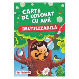 In padure. Carte de colorat cu apa (reutilizabila)