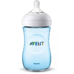 Biberon Philips Avent NATURAL 260ml PP Bleu +1 luna