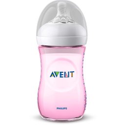 Biberon Philips Avent NATURAL 260ml PP Roz +1 luna