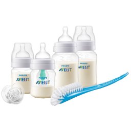 Set biberoane anticolici si perie Philips Avent Classic
