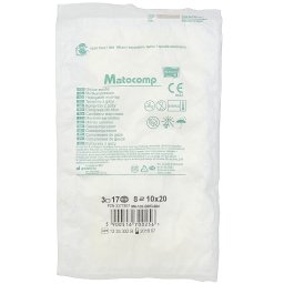 Matocomp Comprese sterile din tifon 20x10 cm, 50x5 buc