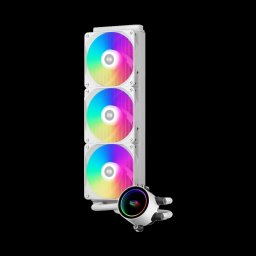 COOLER PCCooler DA360 ARGB, skt. Intel si AMD, racire cu lichid, 3 x 120mm, 400 - 1800 RPM, iluminare RGB adresabil, afisaj LCD, alb DA360 ARGB WH (timbru verde 2.00 lei)