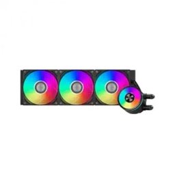 COOLER PCCooler DA360 ARGB, skt. Intel si AMD, racire cu lichid, 3 x 120mm, 400 - 1800 RPM, iluminare RGB adresabil, afisaj LCD, negru DA360 ARGB BK (timbru verde 2.00 lei)