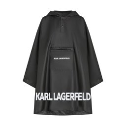 Karl Lagerfeld Geacă funcțională 'Essential' negru / alb lână