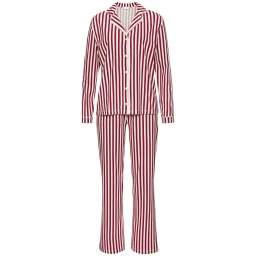 LASCANA Pijama roșu / roșu vin / alb