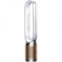 Purificator si racitor de aer Dyson PC2 De-NOx TP12 Wh/Gd, 40W, 40 m², 10 viteze, Oscilatie, HEPA, MyDyson™, Wi-Fi, LCD, Control vocal, Mod automat, Alb/Auriu