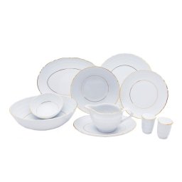 MINERVA - Serviciu de masa portelan (12 persoane - 44 de piese)