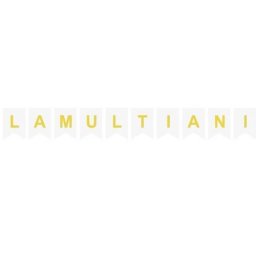 Banner carton La multi ani alb