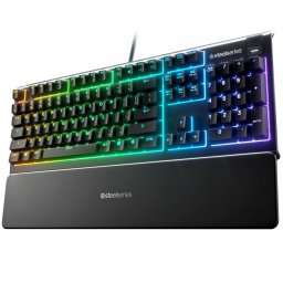 Steelseries Apex 3 tastaturi Gaming USB QWERTY Engleză Regatul Unit Negru