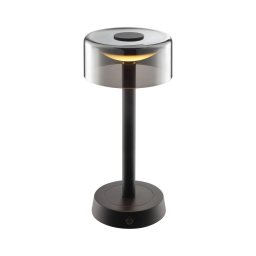 Brilliant - Lampă de birou LED RAZOR, 2,5W/5V, 2700K, IP44, neagră, încărcabilă, cu control tactil și dimmer