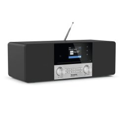 DIGITRADIO 3 VOICE, DAB + si FM, Bluetooth, Port USB, CD drive, Asistent voce, 10 W, Negru/Argintiu