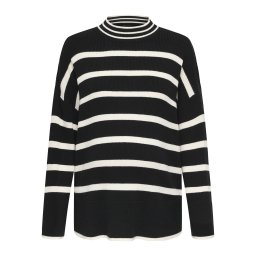 Only Maternity Pulover 'IBI' negru / alb