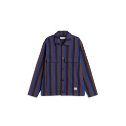 Thinking MU Cămașă 'Omar' albastru marin / indigo / maro