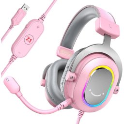 Casti Casti cu fir intraauricular cu microfon Roz