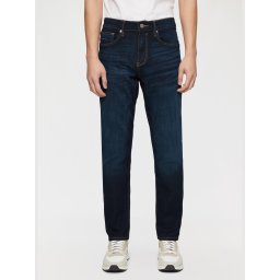 Blugi barbati Nelio, cu talie medie si croiala Slim Fit, Slim Leg, Bleumarin inchis (SELECTATI MARIMEA: 29, SELECTATI LUNGIMEA: 32)