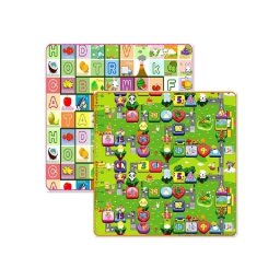 Covor Termoizolant cu Doua Fete, alfabetul si trenuletul cifrelor, 200 x 180 x 0.5 cm