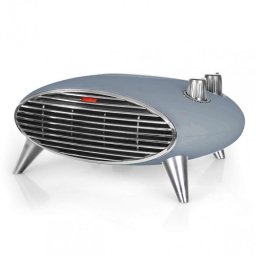 Aeroterma Ariete Vintage 2.0 8211/05, 2000W, 2 viteze, Aer cald/rece, Termostat, Functionare silentioasa, Albastru