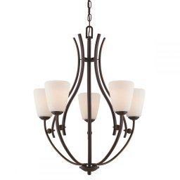 Candelabru CHANTILLY, bronz, H:330.5cm, 5 becuri, QZ-CHANTILLY5