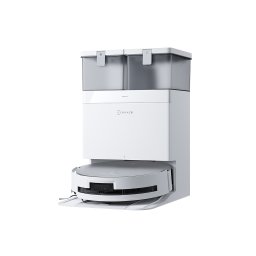 Robot de aspirare Ecovacs DEEBOT X8 OMNI, 18000Pa, baterie Li-Ion 6400mAh, capacitatea rezervorului de apa 110ml, capacitatea cosului de praf 220ml, capacitate rezervor statie pentru apa murdara 2 x 4L, capacitate cos praf statie 3L, alb