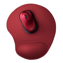 Mousepad Ergonomic Trust Bigfoot 20429 | Gel, Suport Incheietura, Rosu