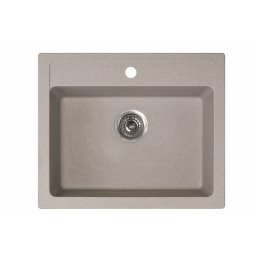 Chiuveta Metalac Quadro 60 Granit | 600x500 mm, Bej