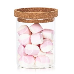 Recipient de sticlă pentru alimente cu capac 4Home Cork , 650 ml, 650 ml