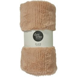 Pătură Stripy maro deschis, 150 x 120 cm, maro deschis