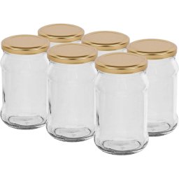 Set de borcane cu capac Browin 11245 Twist 500 ml,6 buc