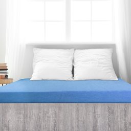 Cearșaf de pat 4Home din frotir Ideal albastruciel , 100 x 200 cm, albastru deschis, 100 x 200 cm