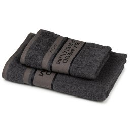 Set prosoape 4Home Bamboo Premium gri închis , , gri închis