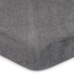Cearșaf de pat 4Home din frotir, gri închis, gri închis, 180 x 200 cm