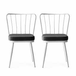 Set de scaune de sufragerie Yildiz White, 2 buc.