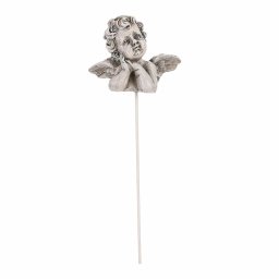 Decorație funerară Înger - decorație funerară,poliresin, gri