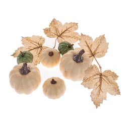 Set de decorațiuni de toamnă, dovleci și frunze,10 bucăți