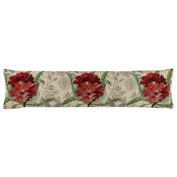 Pernă de etanșare decorativă pentru ferestre Trandafir roșu, 22 x 90 cm