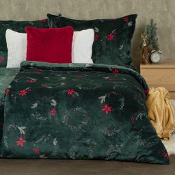 Lenjerie de pat din microflanel 4Home Poinsettia, 160 x 200 cm, 70 x 80 cm