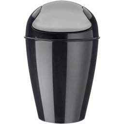 Coș pentru deșeuri cosmetice Koziol DEL S, 5 l,negru, negru