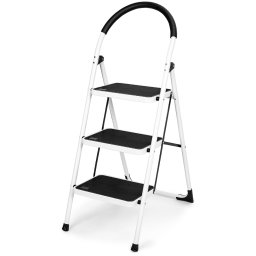 Scară pliabilă din oțel Steps, 3 trepte, 3 trepte
