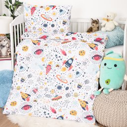 4Home Lenjerie de pat din bumbac pentru copiiCosmic Adventure, 100 x 135 cm, 40 x 60 cm, 100 x 135 cm, 40 x 60 cm