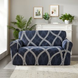Husă elastică canapea 4Home Elegant albastru ,145-185 cm + față de pernă gratuit, 145-185 cm
