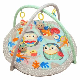 Baby Mix Păturică de joacă cu bufnițe, diametru 89 cm