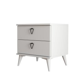 Noptieră Versa-Ce White, alb