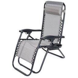 Scaun de plajă pentru grădină 4Home Relax, gri, gri