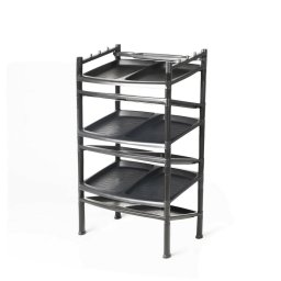 Botnik 6 etaj Black 52 x 34 x 91 cm, negru