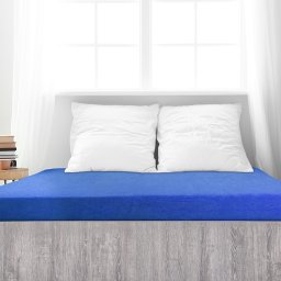 Cearșaf de pat 4Home din frotir Ideal albastruregal , 100 x 200 cm, albastru închis, 100 x 200 cm