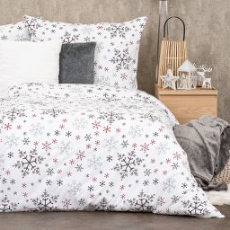 Lenjerie de pat 4Home Snowflakes, din bumbac, 220 x 200 cm, 2 buc. 70 x 90 cm