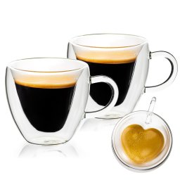 Pahare termo 4Home Big Heart Hot&Cool 250 ml, 2 buc