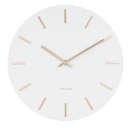 Ceas de perete design Karlsson 5821WH diam. 30 cm, alb