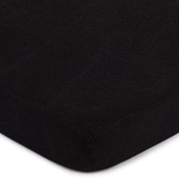 Cearşaf de pat 4Home bumbac jersey, negru, negru, 140 x 200 cm